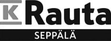 K Rauta Seppälä Logo – Mustavalkoinen